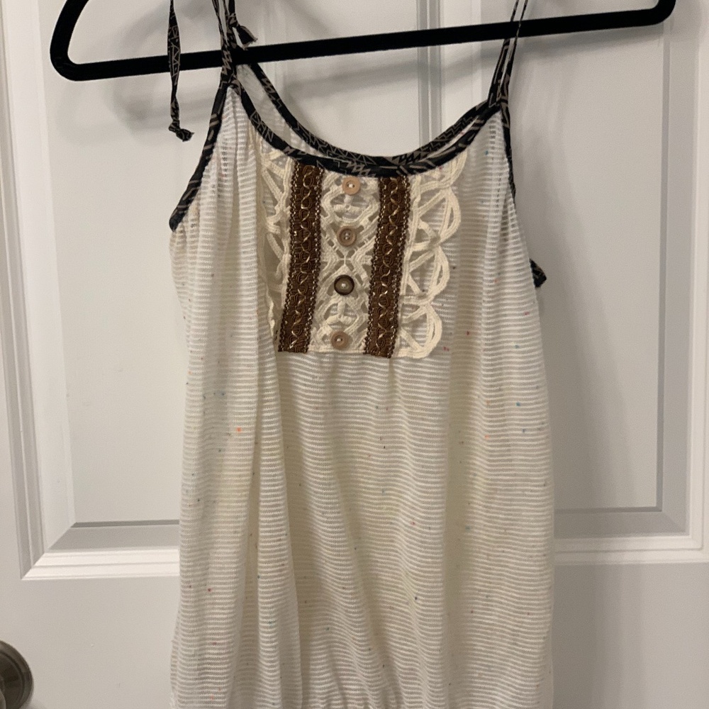 Daytrip lace adjustable tank top womens M